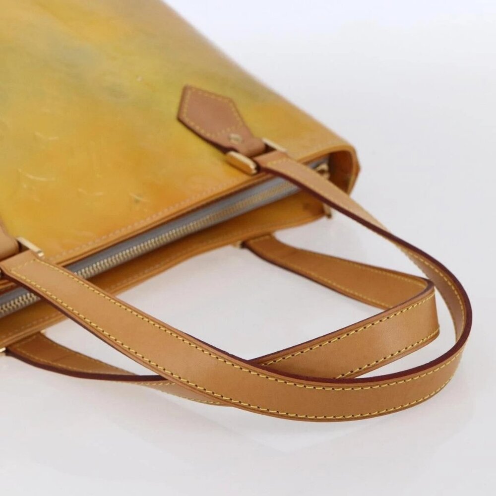 LOUIS VUITTON Monogram Vernis Houston Hand Bag Gris M91053 LV Auth BA8340 - Picture 8 of 16